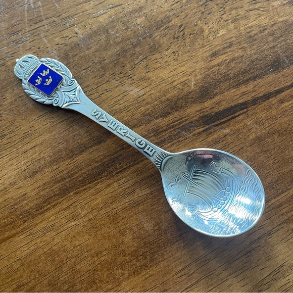 SVERIGE Sweden Souvenir Spoon - Picture 10 of 10